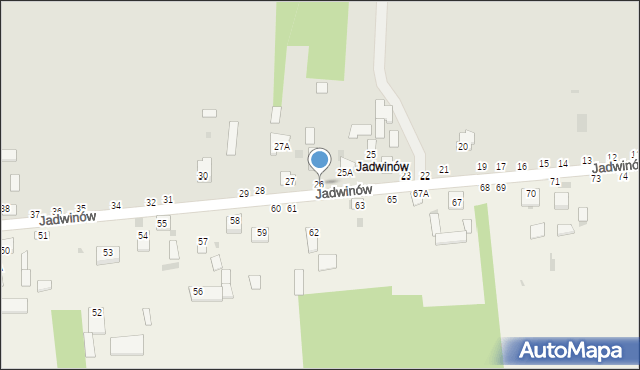 Lipsko, Jadwinów, 26, mapa Lipsko