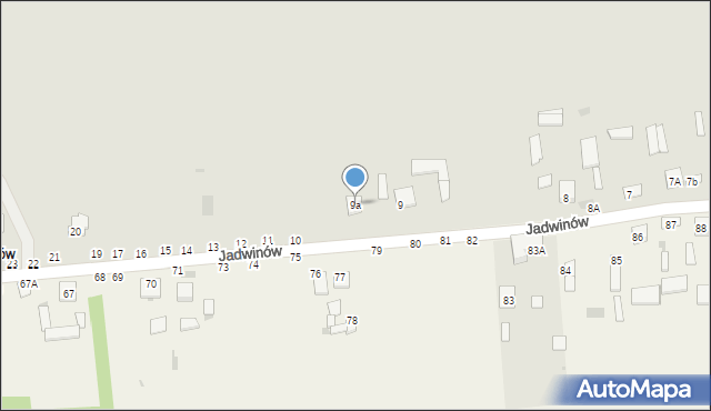 Lipsko, Jadwinów, 9a, mapa Lipsko