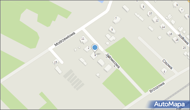 Łochów, Jałowcowa, 4, mapa Łochów