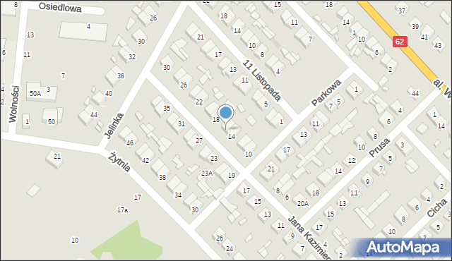 Łochów, Jana Kazimierza, 16, mapa Łochów