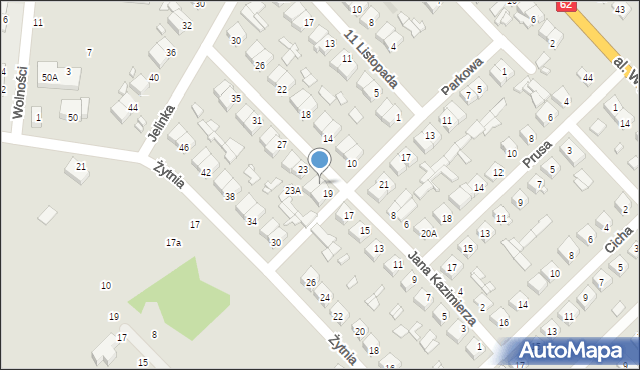 Łochów, Jana Kazimierza, 21, mapa Łochów