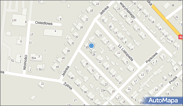 Łochów, Jana Kazimierza, 28, mapa Łochów