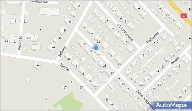 Łochów, Jana Kazimierza, 29, mapa Łochów