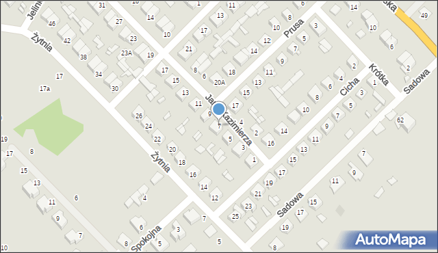 Łochów, Jana Kazimierza, 7, mapa Łochów