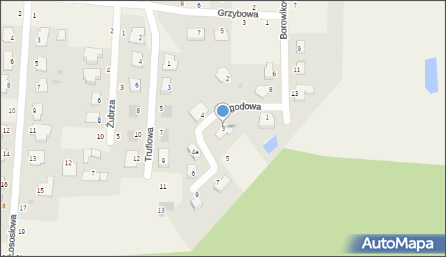 Łochowice, Jagodowa, 3, mapa Łochowice