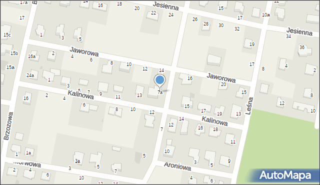 Łochowo, Jaśminowa, 7a, mapa Łochowo