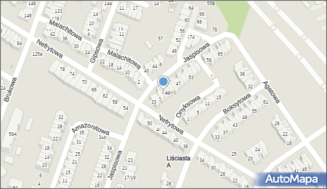 Łódź, Jaspisowa, 39, mapa Łodzi