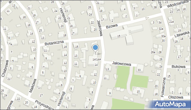 Łódź, Jaskrowa, 16, mapa Łodzi