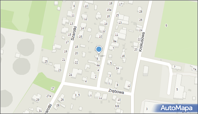 Łódź, Janosika, 6A, mapa Łodzi