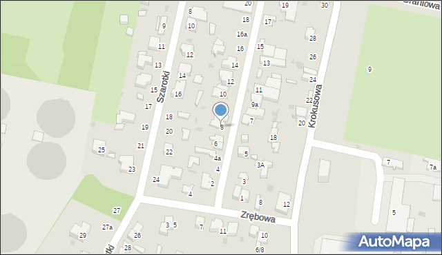 Łódź, Janosika, 8, mapa Łodzi