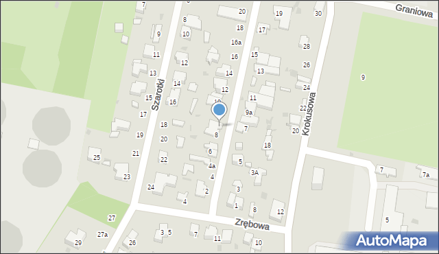 Łódź, Janosika, 8A, mapa Łodzi