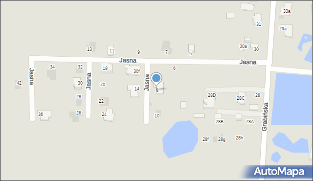 Łódź, Jasna, 8, mapa Łodzi