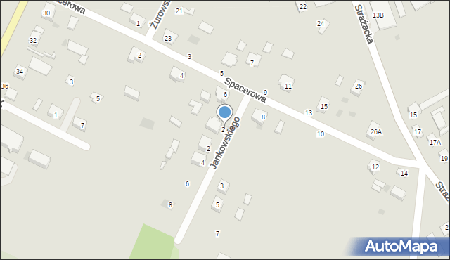 Łopuszno, Jankowskiego Aleksandra, ks., 2a, mapa Łopuszno