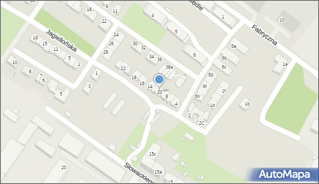 Lubań, Jagiellońska, 10, mapa Lubań