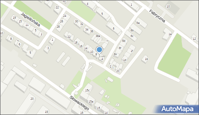 Lubań, Jagiellońska, 6, mapa Lubań