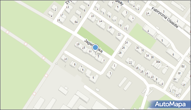 Lubań, Jagiellońska, 7, mapa Lubań
