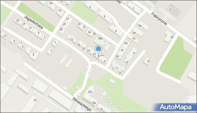 Lubań, Jagiellońska, 8, mapa Lubań