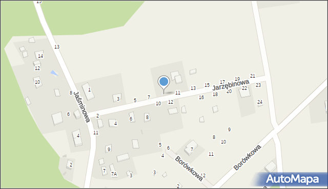 Lubiaszów, Jarzębinowa, 9, mapa Lubiaszów