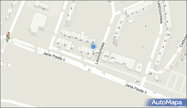 Lubin, Jana Pawła II, 16, mapa Lubin