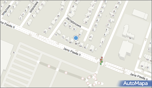 Lubin, Jana Pawła II, 66, mapa Lubin