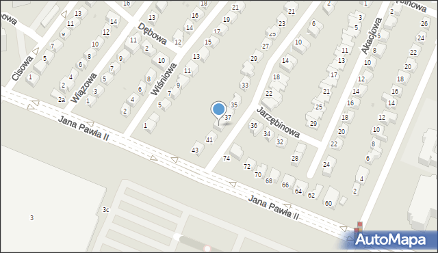 Lubin, Jarzębinowa, 39, mapa Lubin