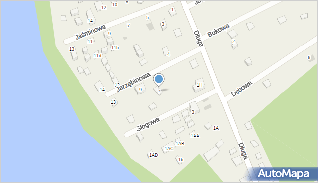 Lubkowo, Jarzębinowa, 7, mapa Lubkowo