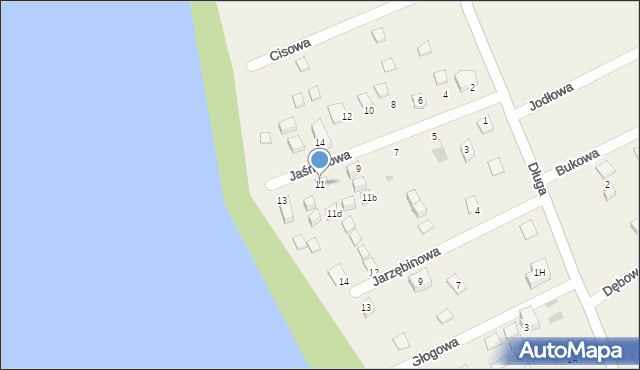Lubkowo, Jaśminowa, 11, mapa Lubkowo