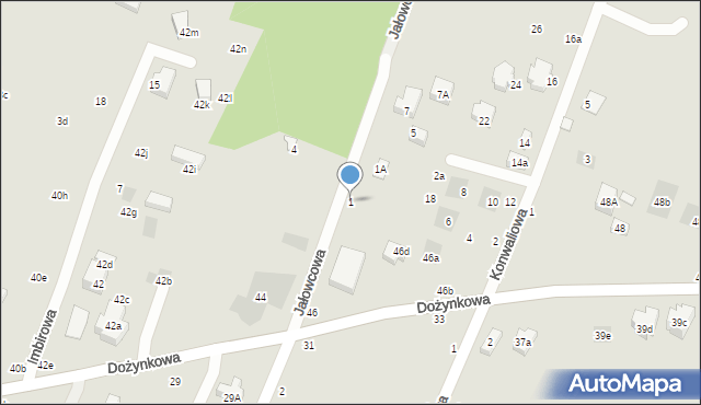 Lublin, Jałowcowa, 1, mapa Lublina