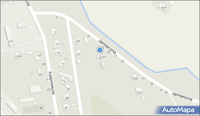 Lublin, Jarmarczna, 21, mapa Lublina