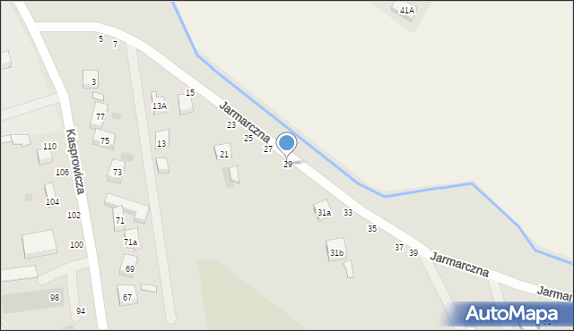 Lublin, Jarmarczna, 29, mapa Lublina