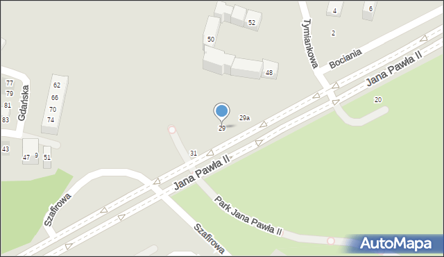 Lublin, Jana Pawła II, 29, mapa Lublina