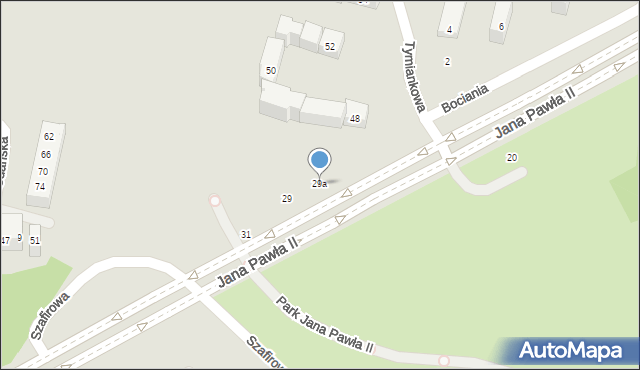 Lublin, Jana Pawła II, 29a, mapa Lublina