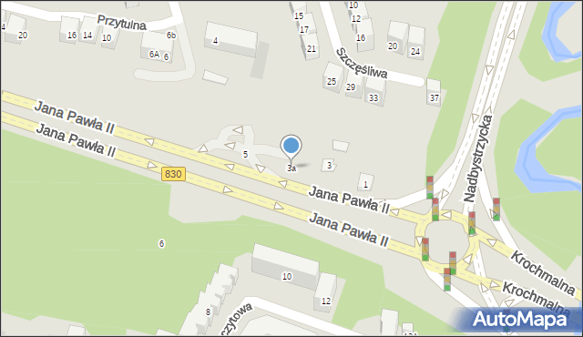 Lublin, Jana Pawła II, 3a, mapa Lublina