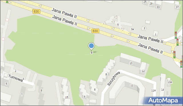 Lublin, Jana Pawła II, 6, mapa Lublina