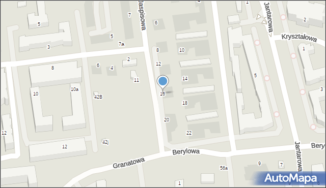 Lublin, Jaspisowa, 16, mapa Lublina