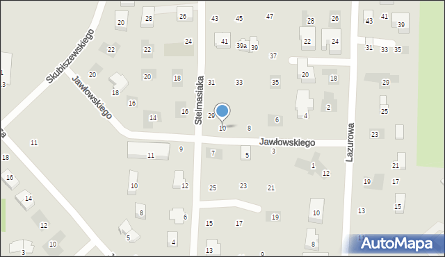 Lublin, Jawłowskiego Hieronima, 10, mapa Lublina