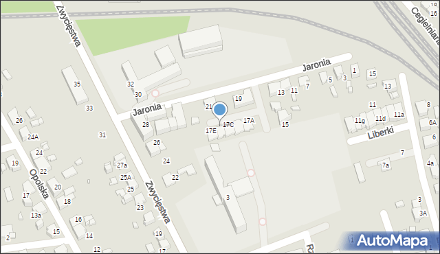 Lubliniec, Jaronia Jana Nikodema, 17D, mapa Lubliniec