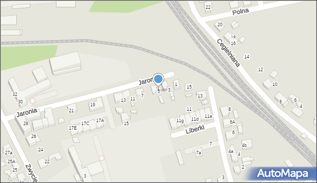 Lubliniec, Jaronia Jana Nikodema, 5, mapa Lubliniec