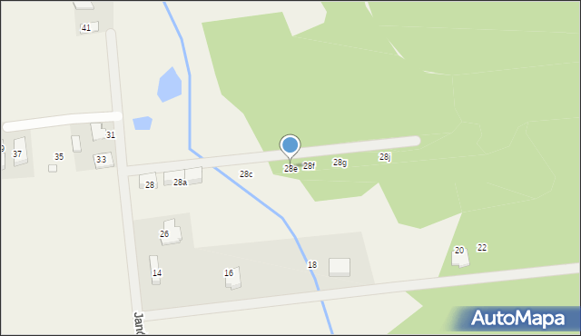 Łubna, Janówek, 28e, mapa Łubna