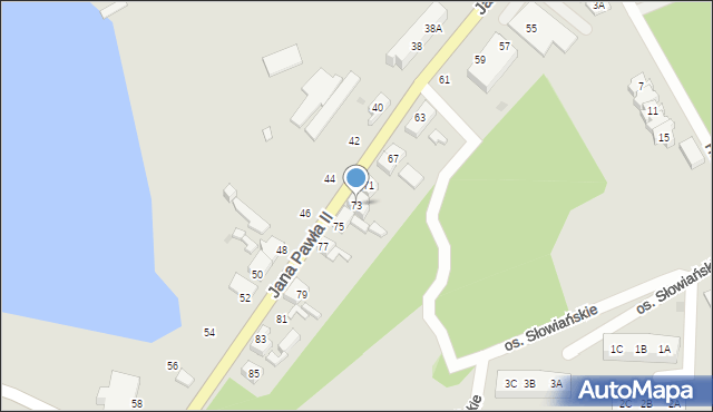 Lubniewice, Jana Pawła II, 73, mapa Lubniewice