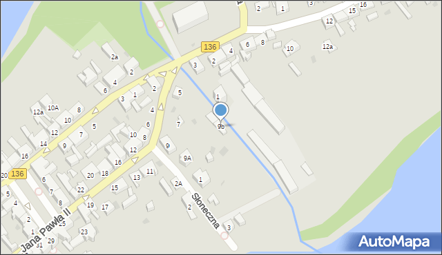 Lubniewice, Jana Pawła II, 9b, mapa Lubniewice