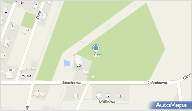 Lubonieczek, Jaśminowa, 111, mapa Lubonieczek