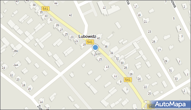Lubowidz, Jana Pawła II, 17, mapa Lubowidz