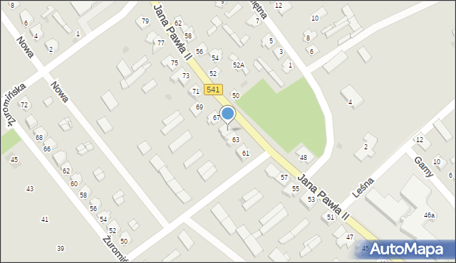 Lubowidz, Jana Pawła II, 65, mapa Lubowidz