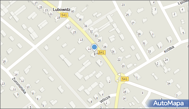 Lubowidz, Jana Pawła II, 9, mapa Lubowidz