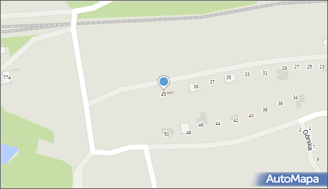 Lubsko, Jarzębinowa, 43, mapa Lubsko