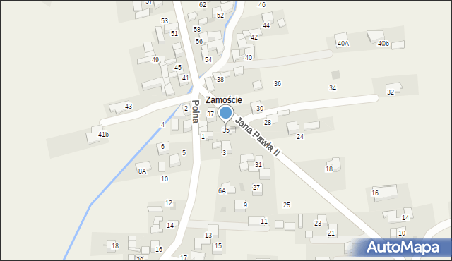 Ludźmierz, Jana Pawła II, 35, mapa Ludźmierz