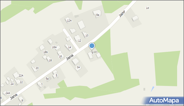 Łuków Śląski, Jana, 3, mapa Łuków Śląski