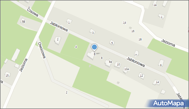 Łukta, Jabłoniowa, 6, mapa Łukta