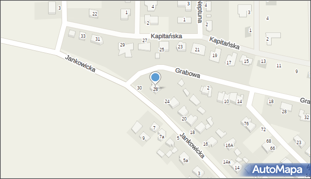 Lusówko, Jankowicka, 28, mapa Lusówko